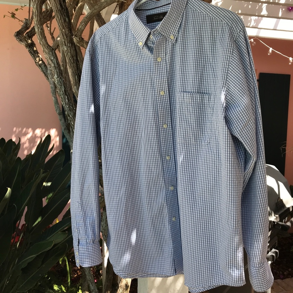 Men’s Cotton Tasso Elba Cotton Shirt Sz M